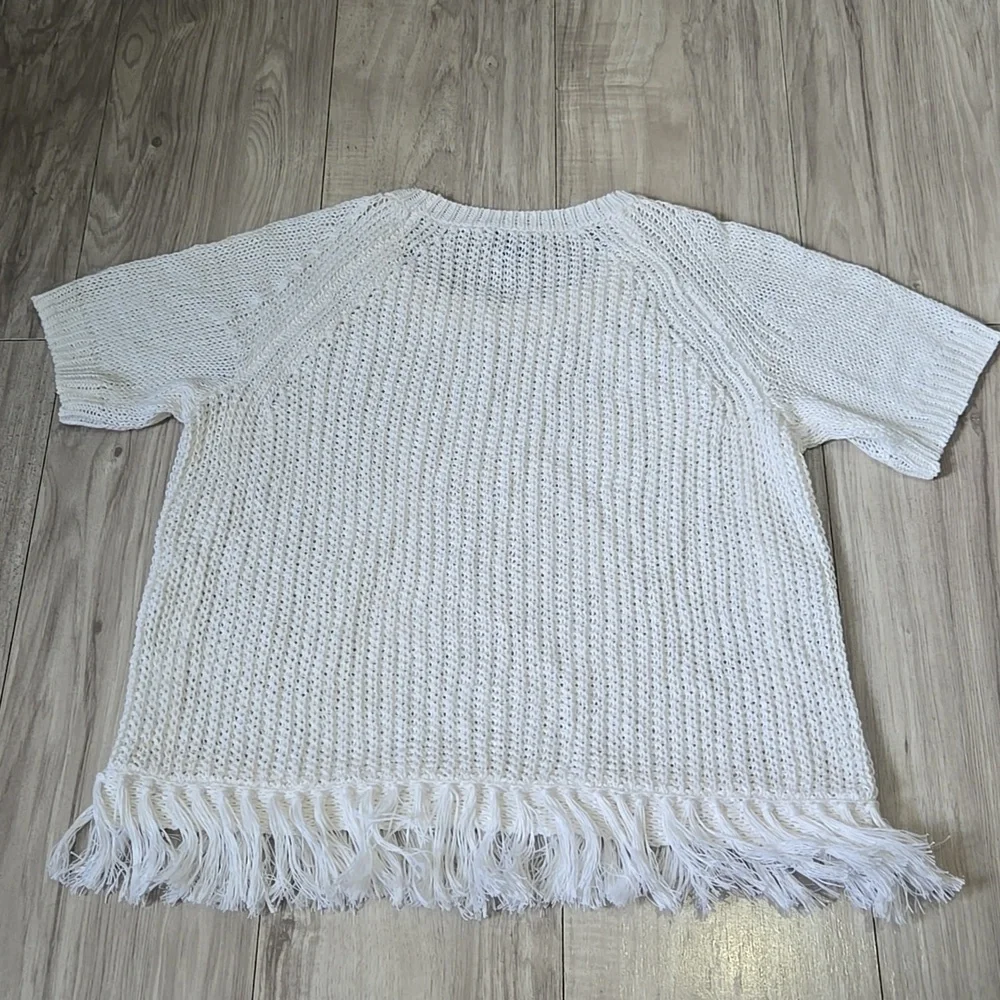 J. Crew White Knit Sweater